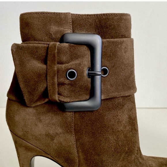 VIA SPIGA SUEDE LEATHER  PLATFORM ANKLE BOOTS - Picture 5 of 11